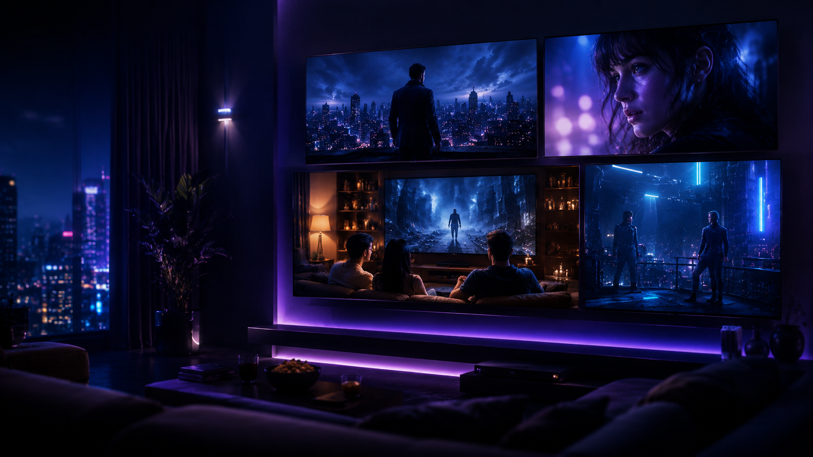 Apollo Group TV movies and series streaming in a premium home theater